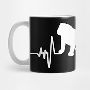 Bulldog Heartbeat For Dog Lovers Mug